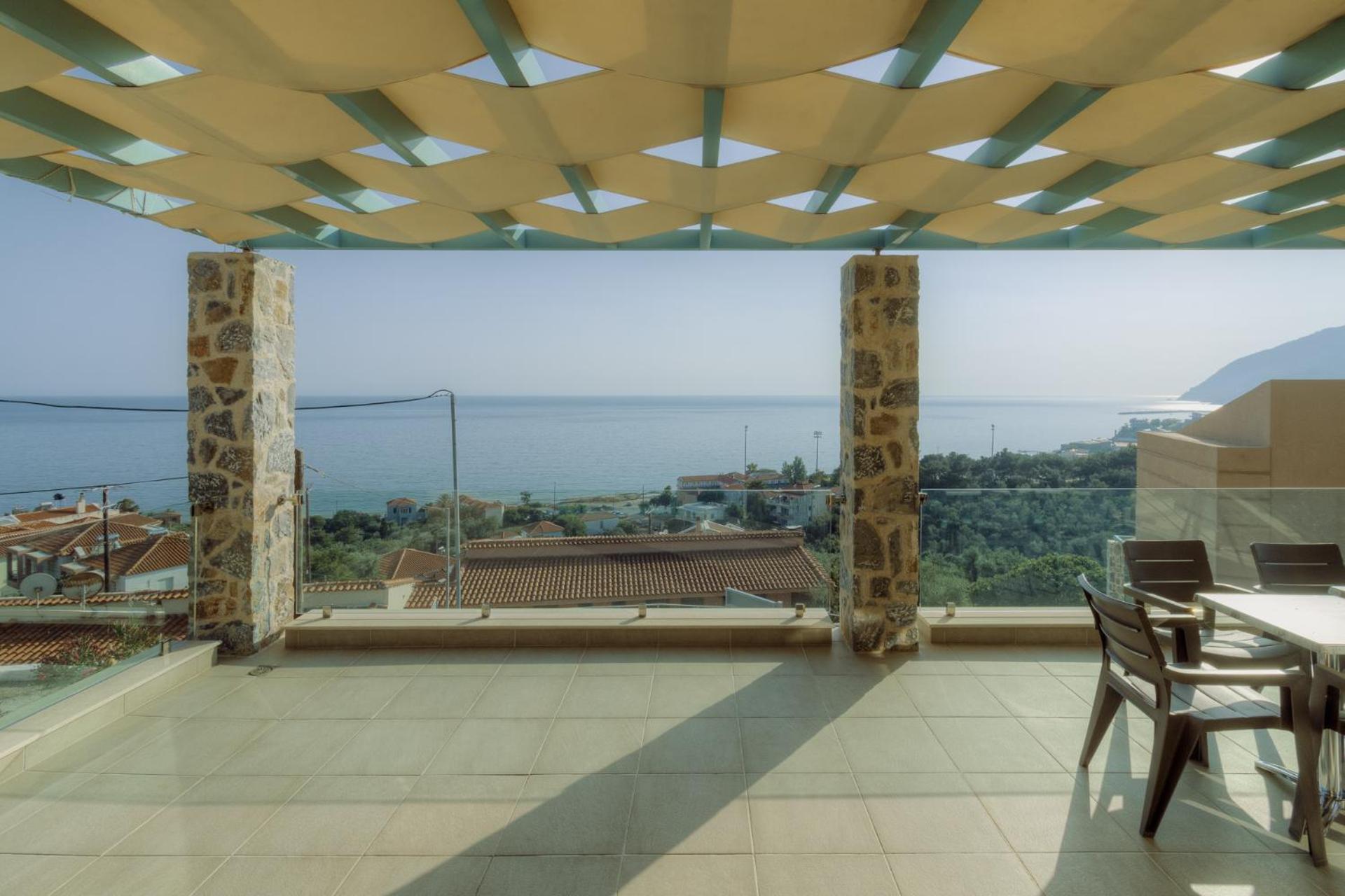 Ouzo Panoramic Houses 2, With Private Pool Plomari Dış mekan fotoğraf