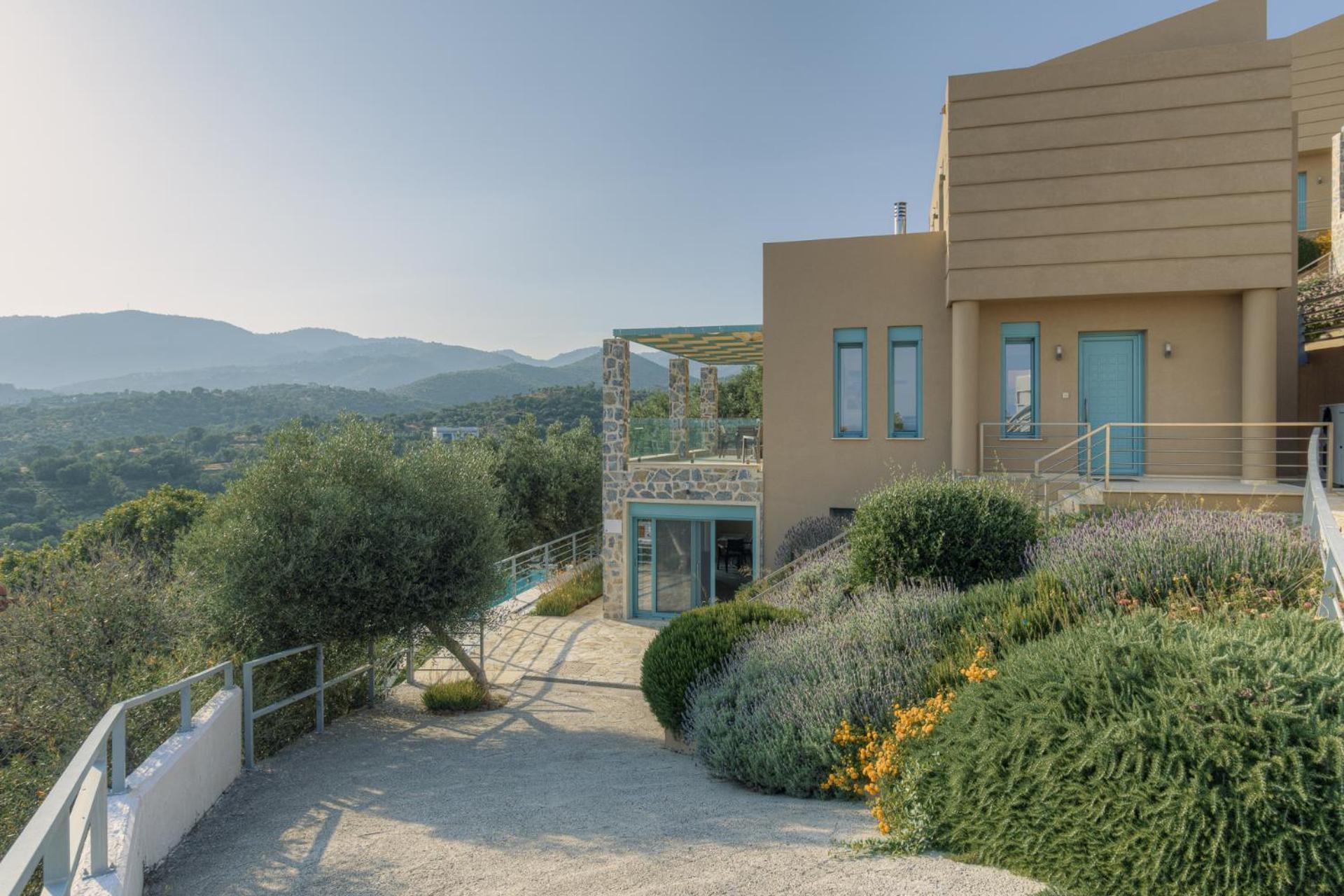 Ouzo Panoramic Houses 2, With Private Pool Plomari Dış mekan fotoğraf